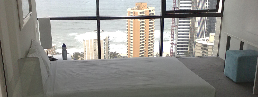 Blick aus einem Hotelzimmer