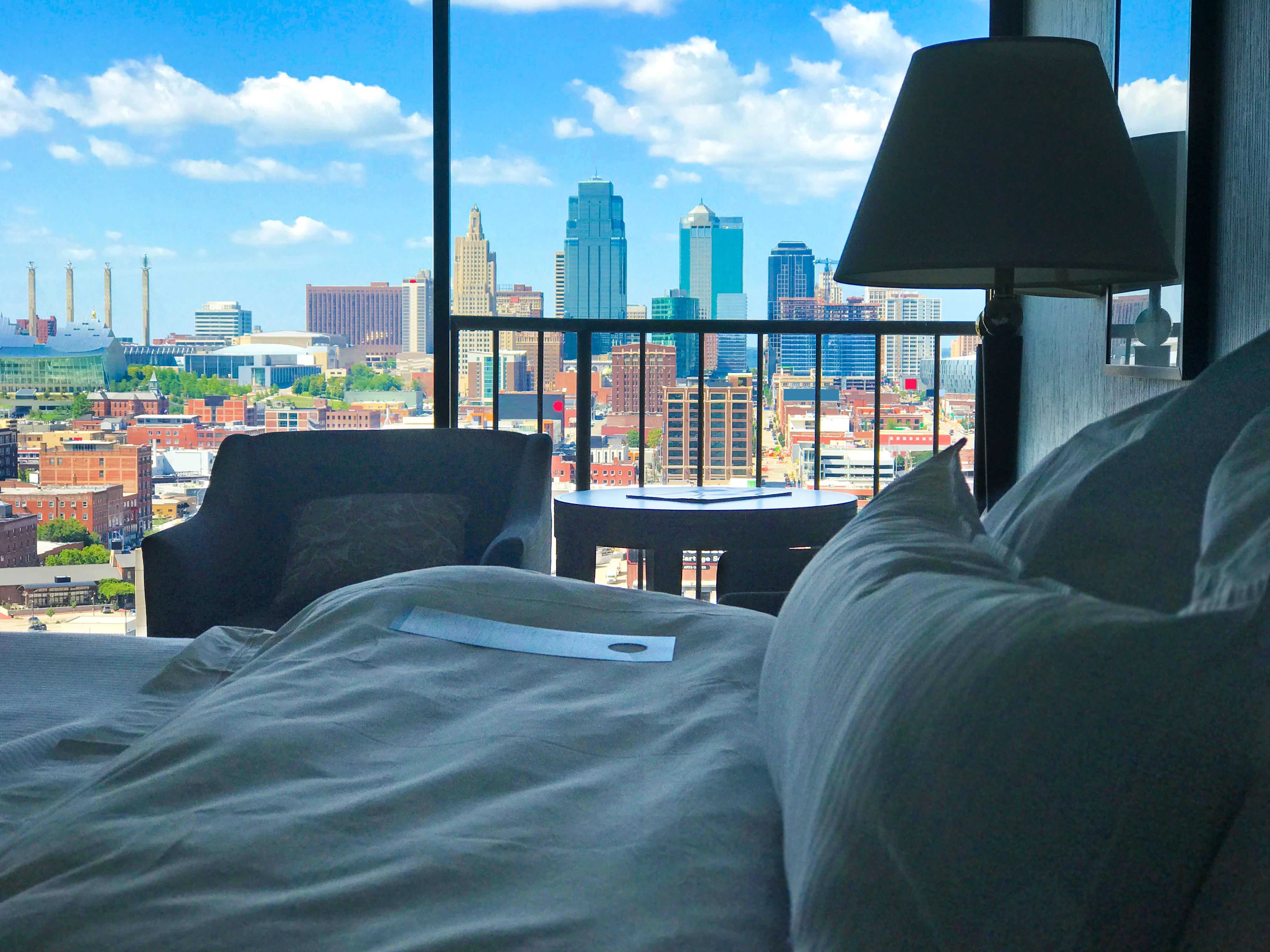 Blick aus einem Hotelzimmer